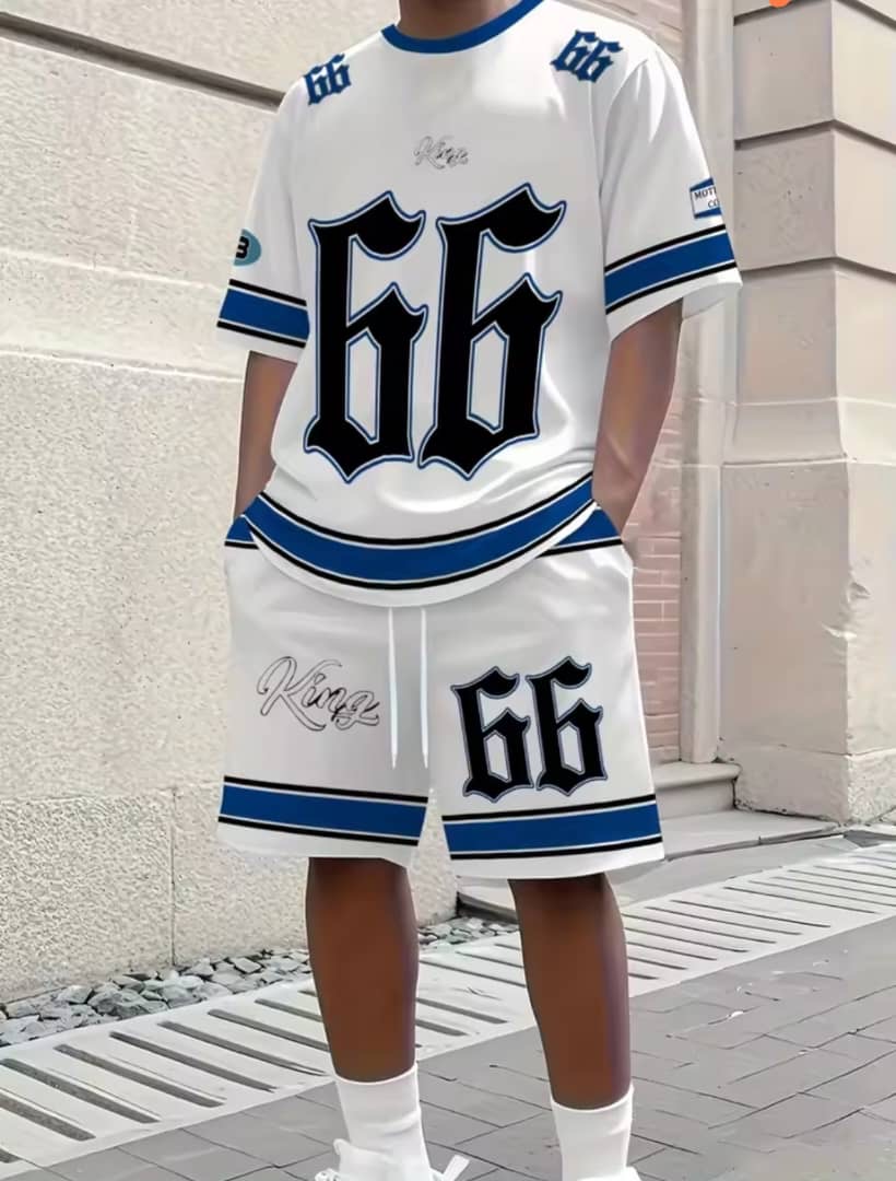 Summer men’s cargo-themed relaxed set