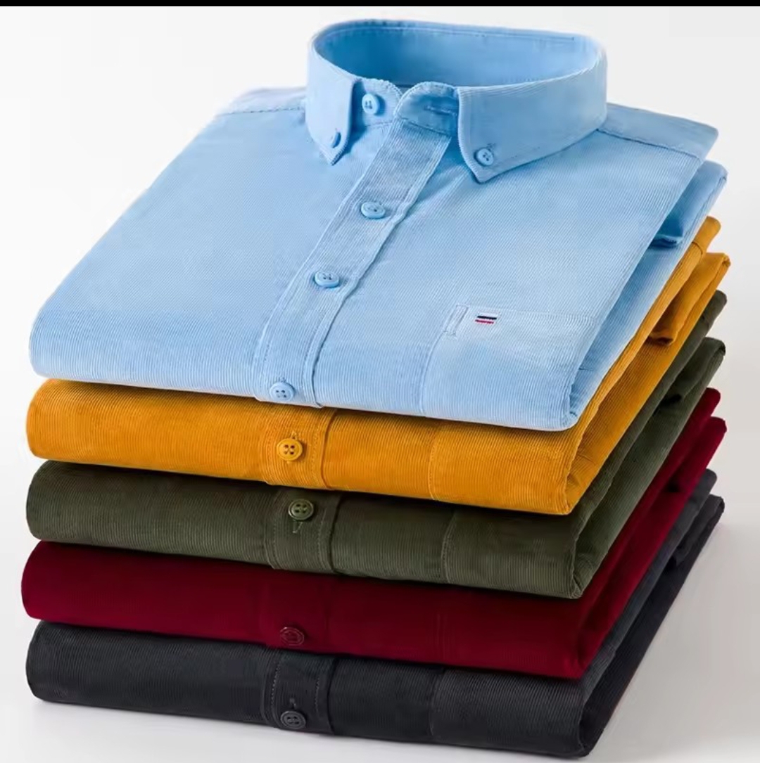 2026 cotton corduroy Autumn winter long sleeve shirts