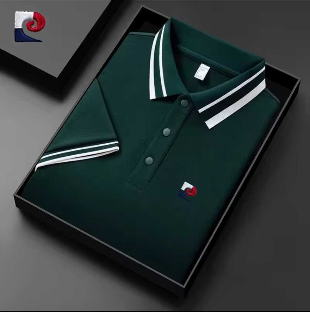 New men's high quality short sleeved polo t-shirt