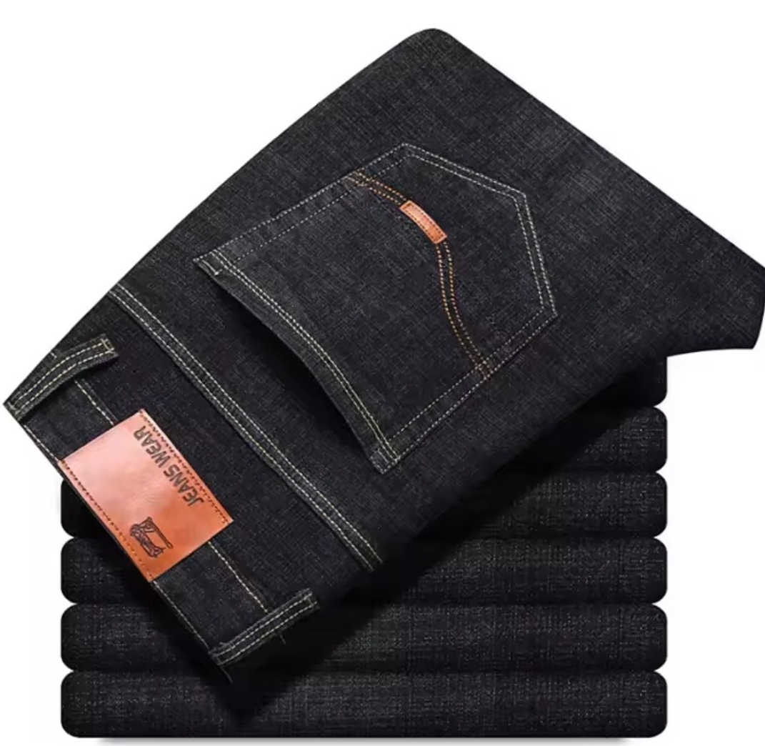 Spring Men Light Luxury Stretch slim Fit Demin pants