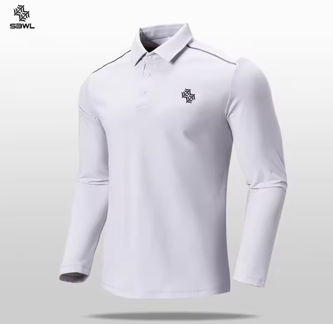 SBWL Autumn and winter outdoor High Quality Golf  Elastic Long Sleeve Polo Shirt